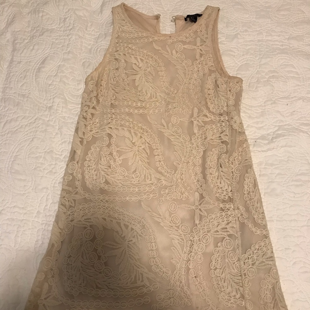 Size small cream lace mini dress